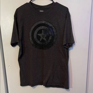 Marvel Dark Gray Captain America Shield T-Shirt